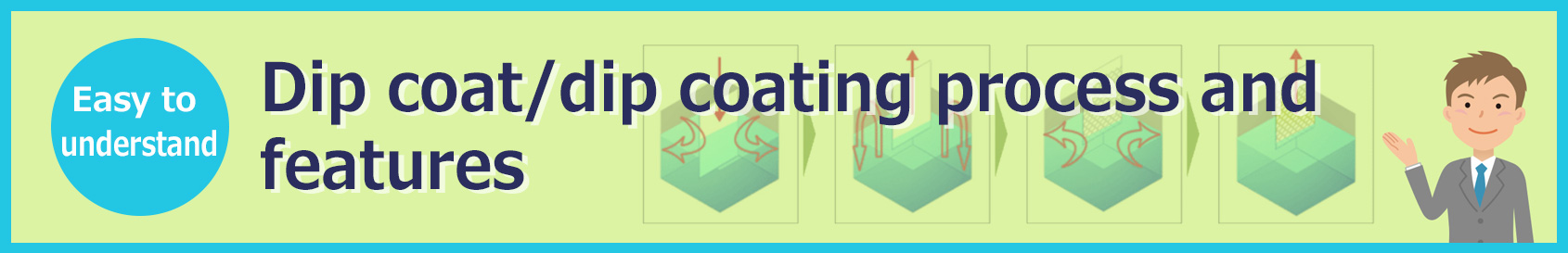 Dip coat/dip coating process and features